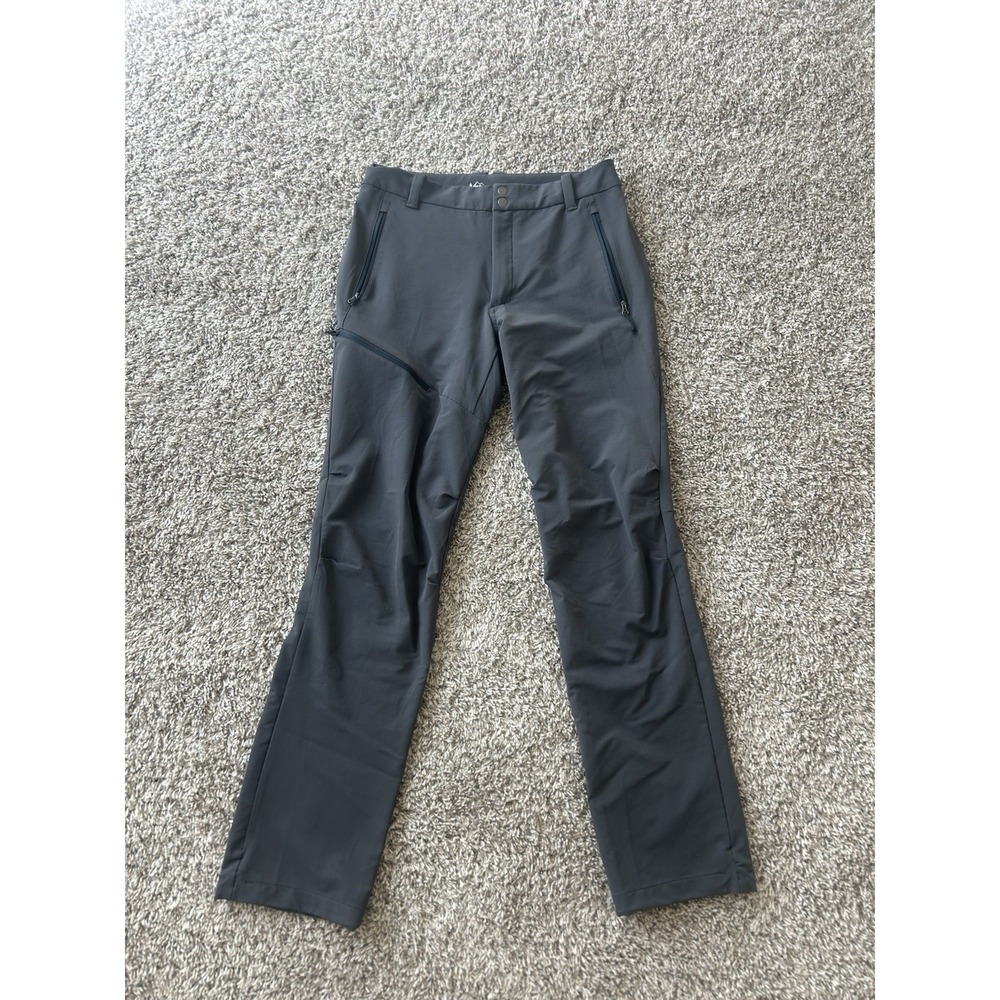 REI Co-Op Activator Pants Mens 32x34 Asphalt Grey Soft-Shell Outdoor Hiking
